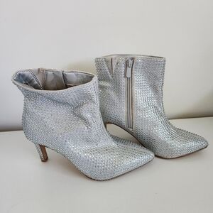 Torrid Silver Studded Ankle Boots
